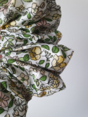 Bawełniana gumka scrunchie MAXI kwiaty