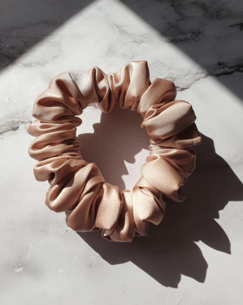 Satynowa gumka scrunchie MINI